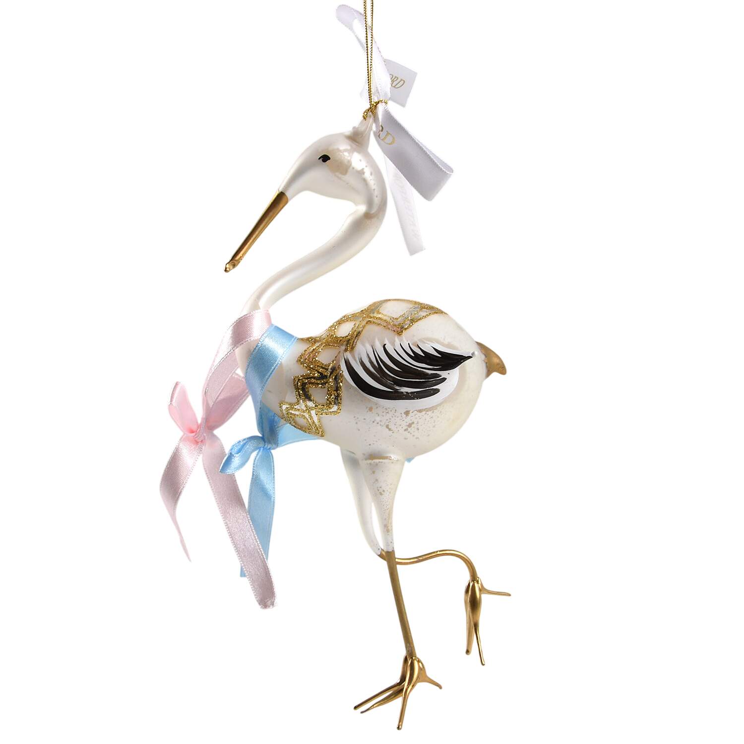 Baby's 1st Christmas Stork-Undated - Boxed by Waterford Crystal-1