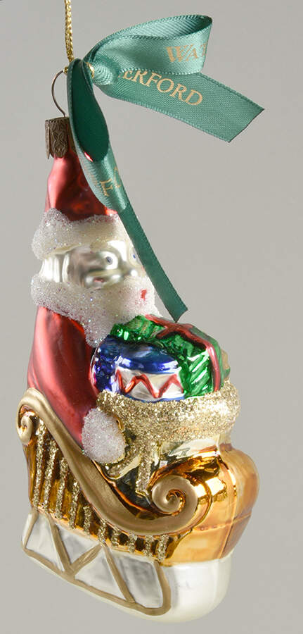 Holiday Heirloom Santa Ornaments Santa's Journey - No Box by Waterford Crystal-1