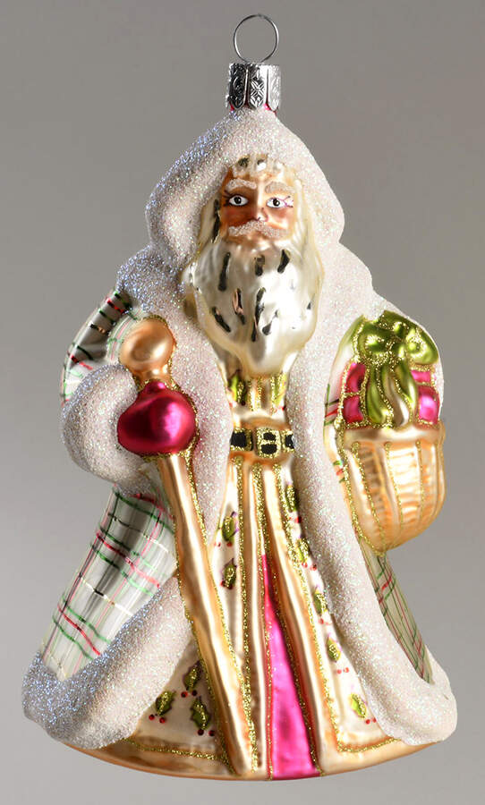 Holiday Heirloom Santa Ornaments Old World Santa - Boxed by Waterford Crystal-1
