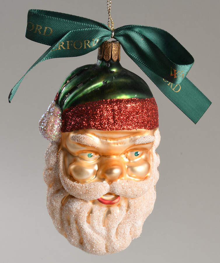 Holiday Heirloom Santa Ornaments Olde Saint Nick - No Box by Waterford Crystal-1