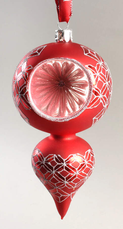 Holiday Heirloom-Red, White, Silver Cara Spire With Reflector - Boxed by Waterford Crystal-1