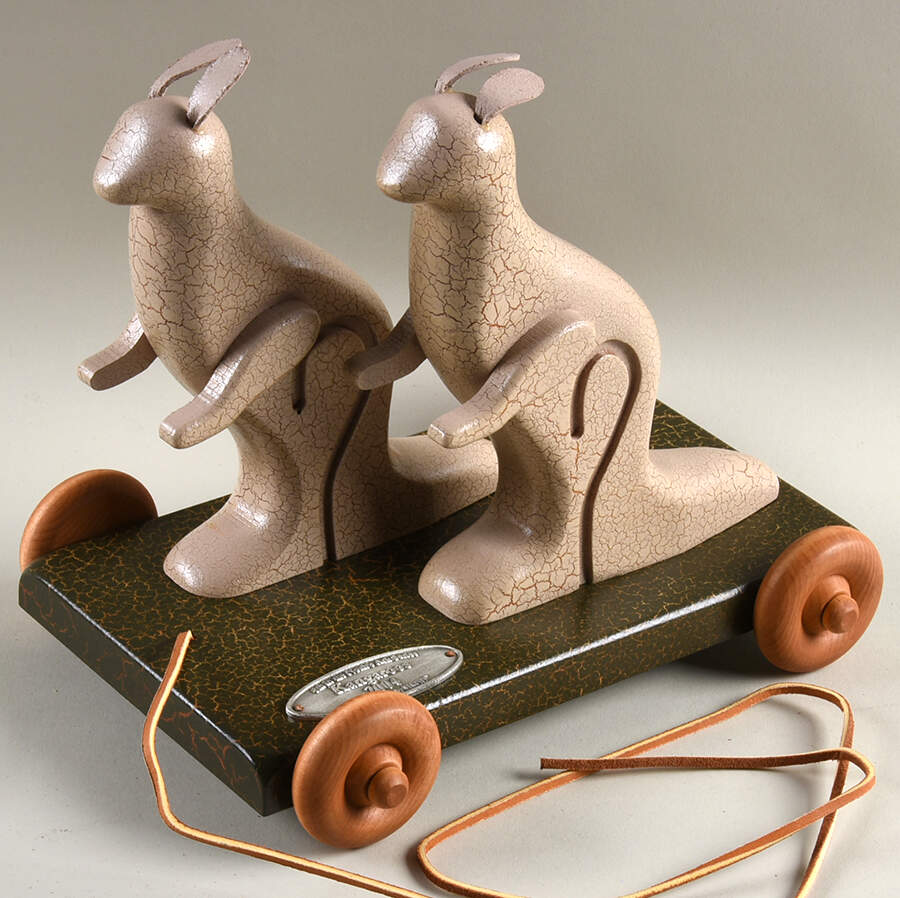 Annual Noah's Ark Pull-Toy Series Kangaroos - Boxed by Workshop Gerald Henn-1