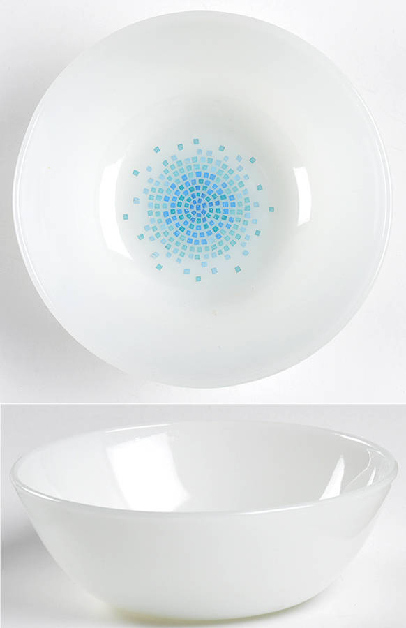 Blue Mosaic Small Fruit Dessert Bowl by Anchor Hocking-1