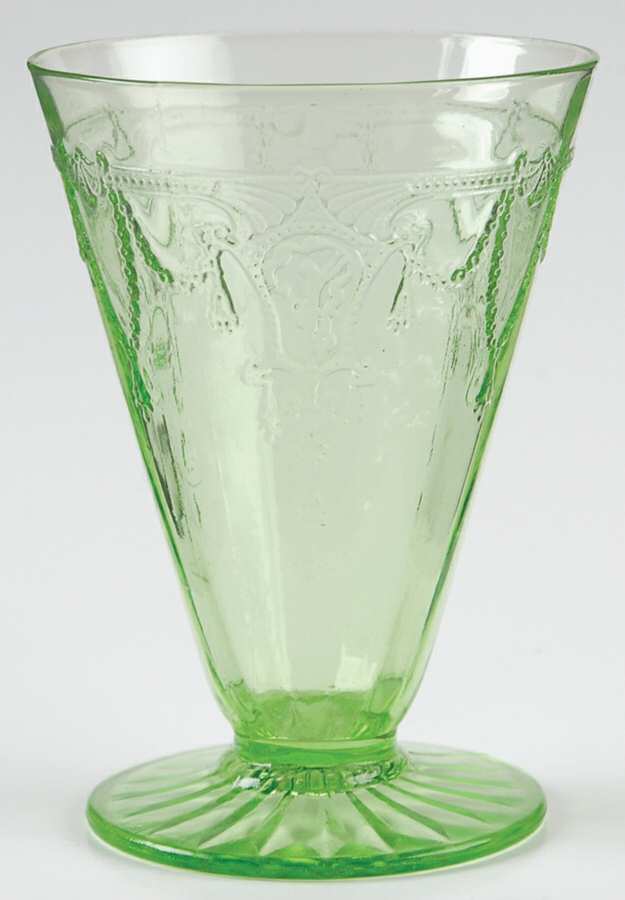 Cameo Green 9 Oz Footed Tumbler by Anchor Hocking-1