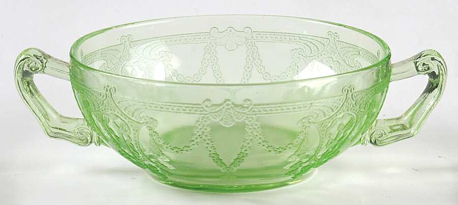 Cameo Green Cream Soup Bowl by Anchor Hocking-1