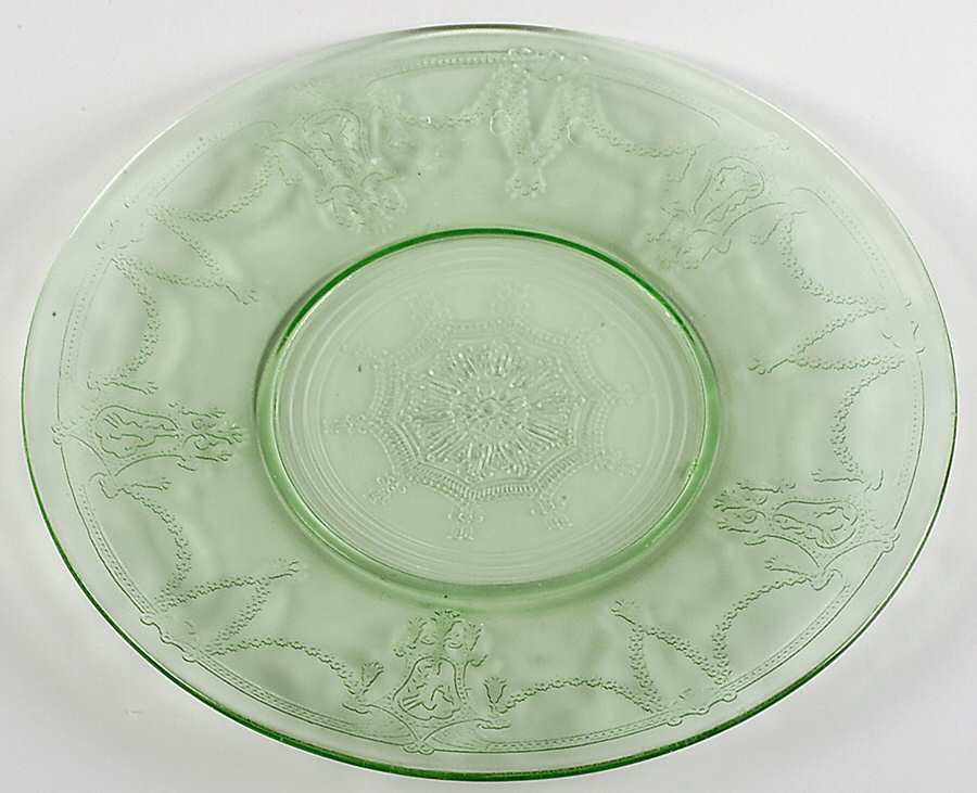 Cameo Green Luncheon Plate by Anchor Hocking-1