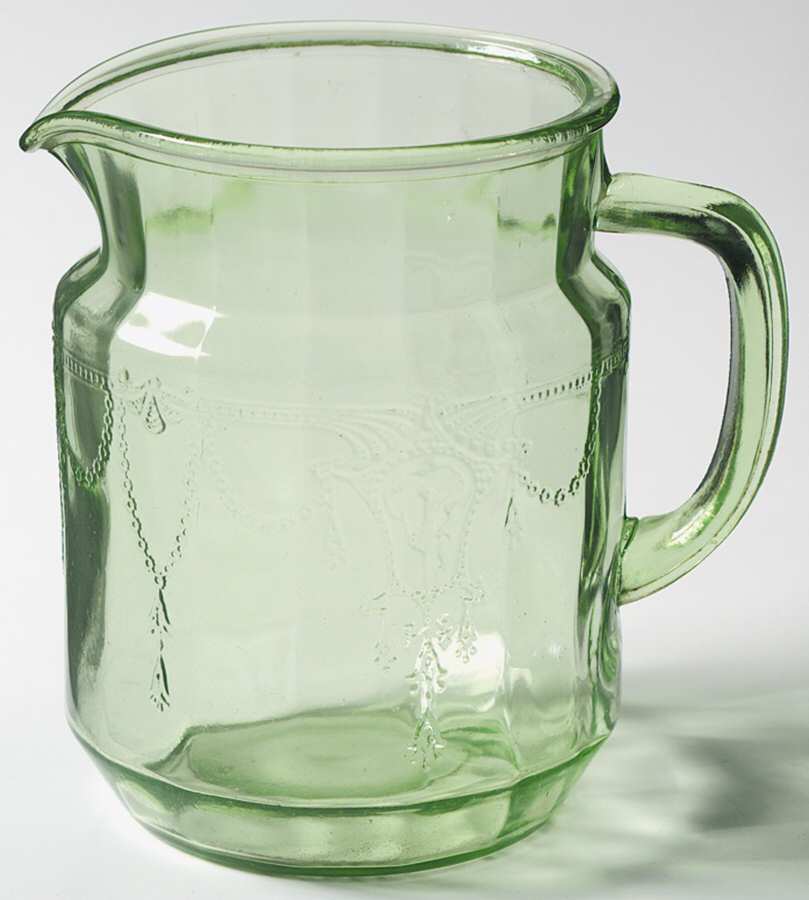 Cameo Green 36 Oz Pitcher by Anchor Hocking-1