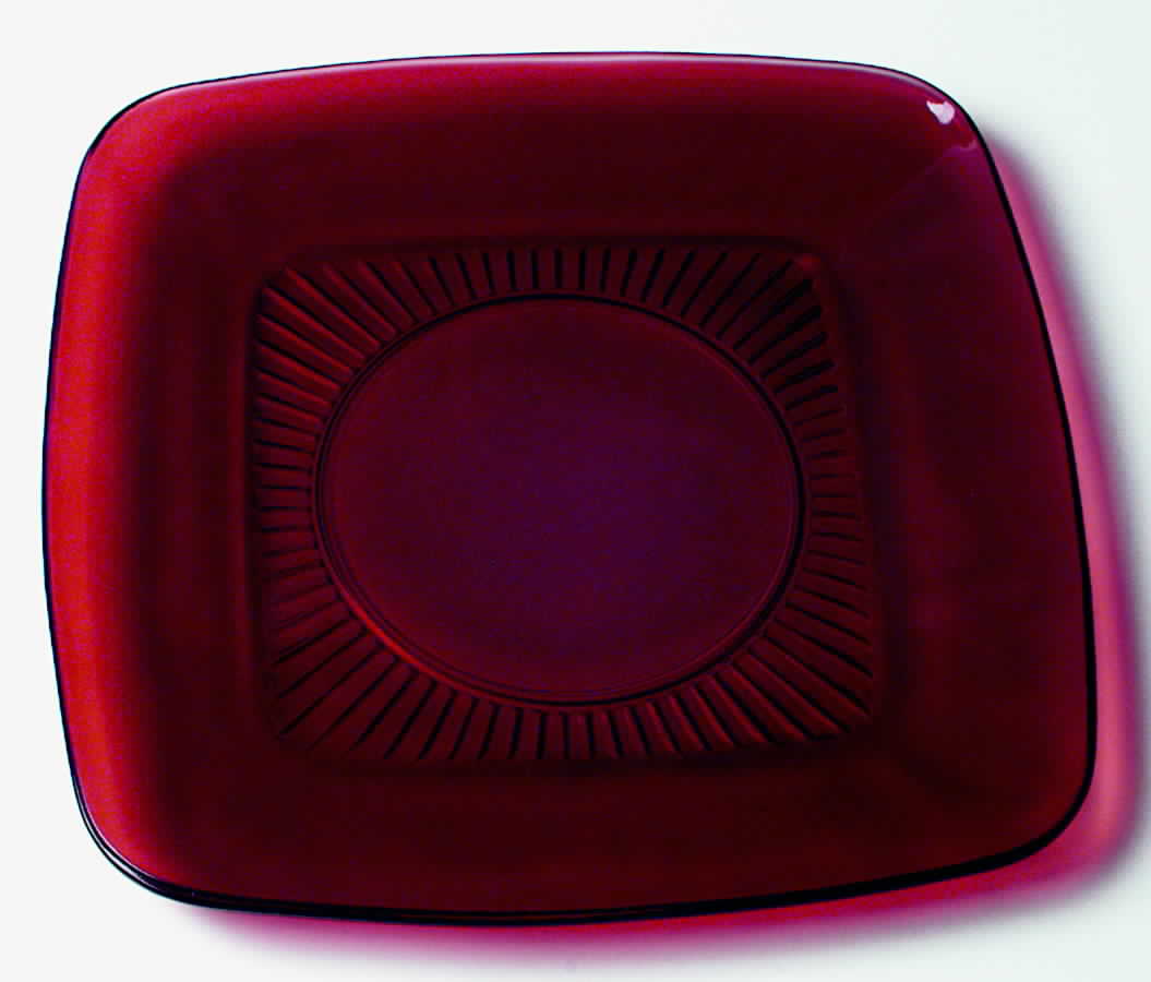 Charm Ruby Luncheon Plate by Anchor Hocking-1