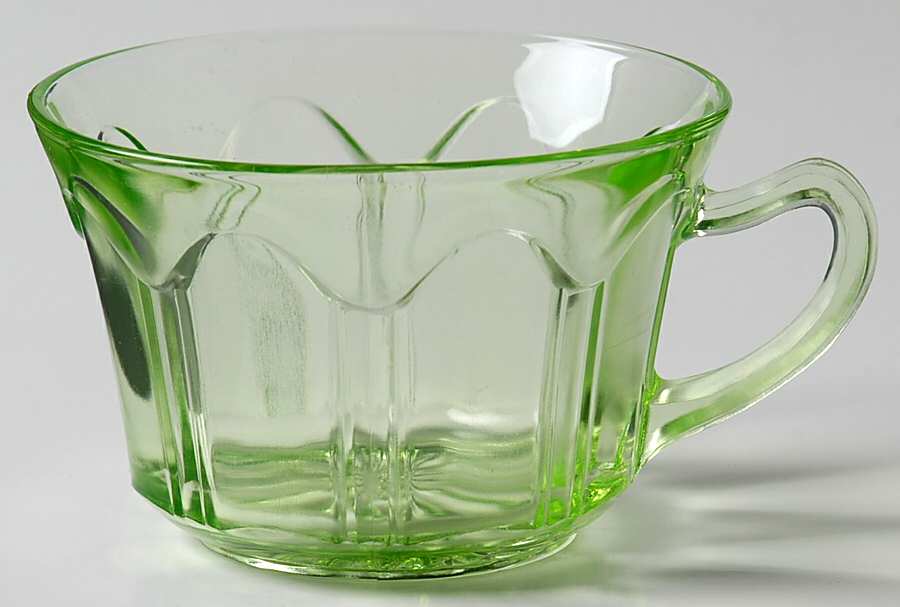 Colonial Green Cup No Saucer by Anchor Hocking-1