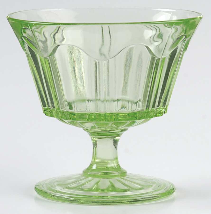 Colonial Green Champagne/Tall Sherbet by Anchor Hocking-1