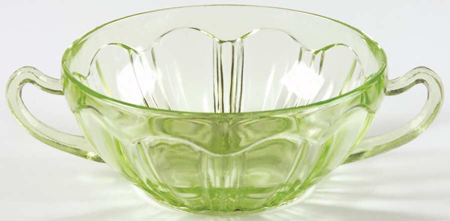 Colonial Green Cream Soup Bowl by Anchor Hocking-1