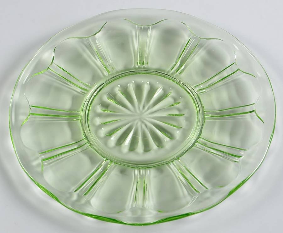 Colonial Green Bread & Butter Plate by Anchor Hocking-1