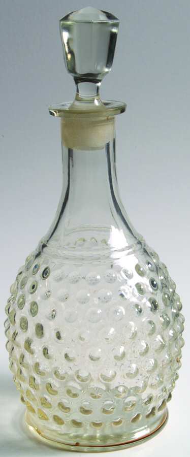 Hobnail Clear Decanter & Stopper by Anchor Hocking-1