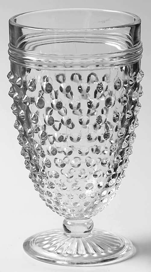 Hobnail Clear Water Goblet by Anchor Hocking-1