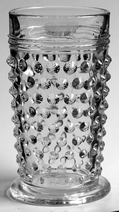 Hobnail Clear 9 Oz Flat Tumbler by Anchor Hocking-1