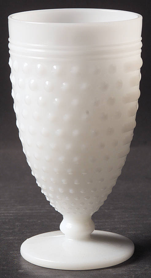 Hobnail Milk Glass Iced Tea by Anchor Hocking-1