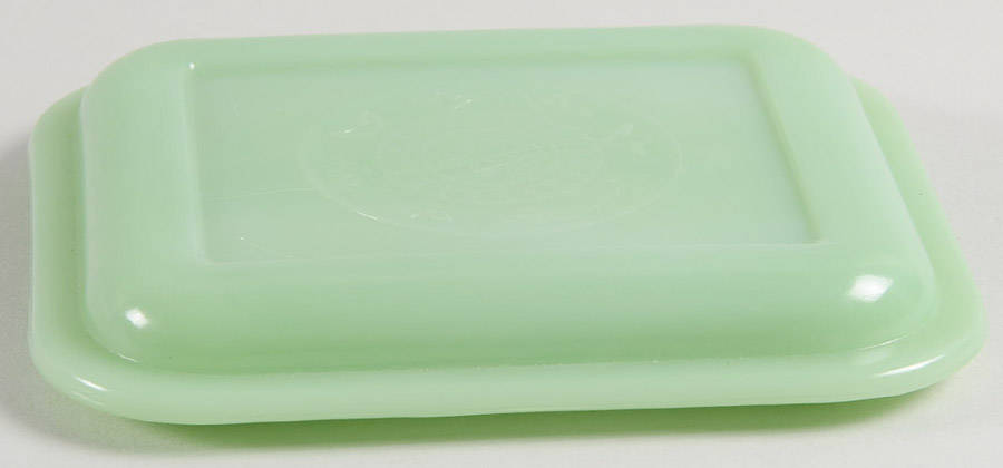 Jade Ite (Restaurant Ware, Older) Lid for Medium Refrigerator Jar by Anchor Hocking-1