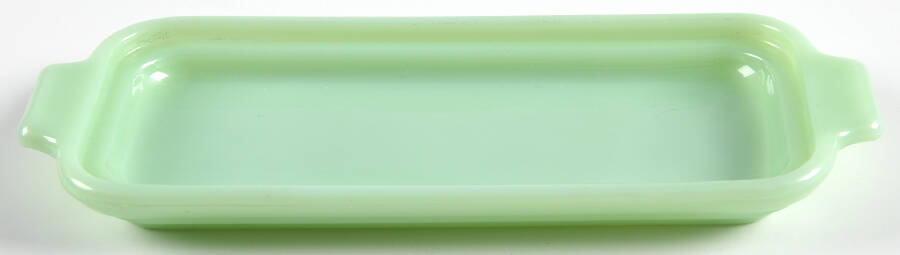 Jade Ite (Restaurant Ware, Older) 1/4 Covered Butter Dish No Lid by Anchor Hocking-1