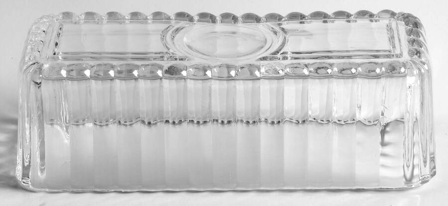 Jade Ite (Restaurant Ware, Older) Lid for 1/4 Covered Butter Dish by Anchor Hocking-1