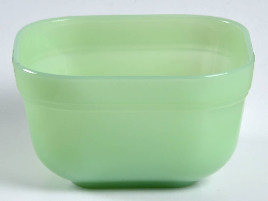 Jade Ite (Restaurant Ware, Older) Small Refrigerator Jar No Lid by Anchor Hocking-1