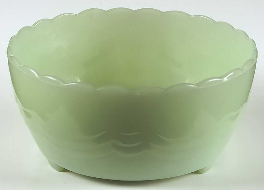 Jade Ite (Restaurant Ware, Older) 3-Toed Footed Bowl by Anchor Hocking-1