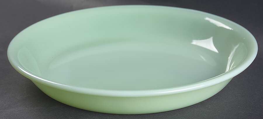 Jade Ite (Restaurant Ware, Older) Deep Pie Dish by Anchor Hocking-1