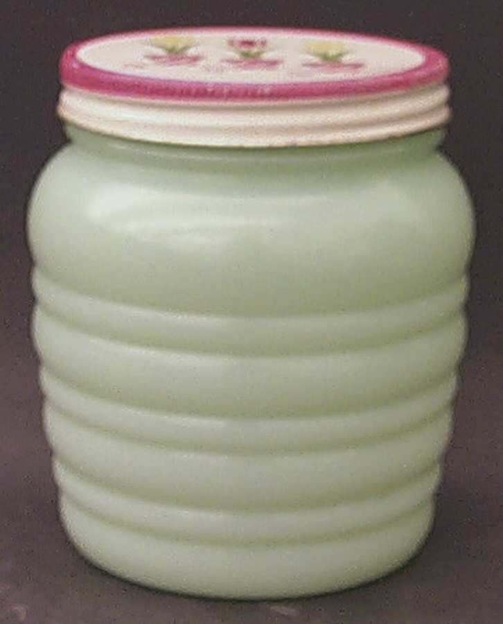 Jade Ite (Restaurant Ware, Older) Grease Jar & Metal Lid by Anchor Hocking-1
