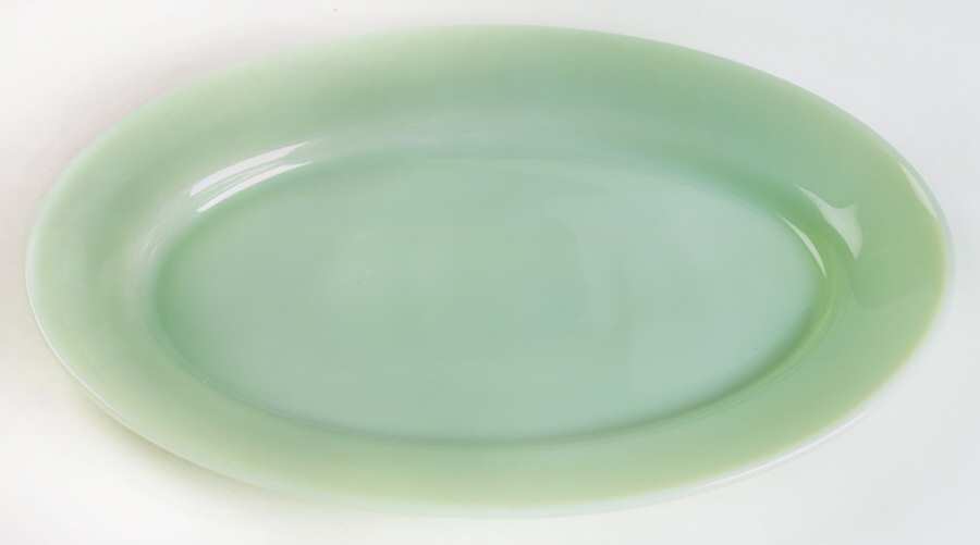 Jade Ite (Restaurant Ware, Older) 11" Oval Plate by Anchor Hocking-1