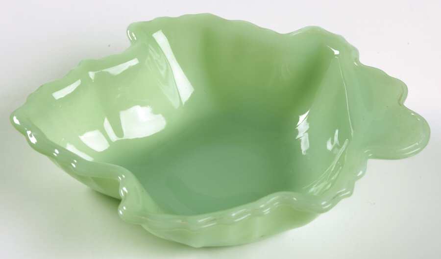 Jade Ite (Restaurant Ware, Older) 6'' Leaf Dish by Anchor Hocking-1