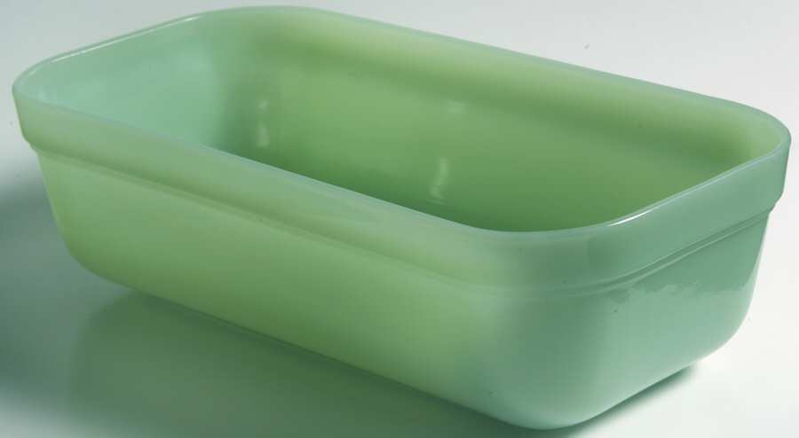 Jade Ite (Restaurant Ware, Older) Large Refrigerator Jar No Lid by Anchor Hocking-1