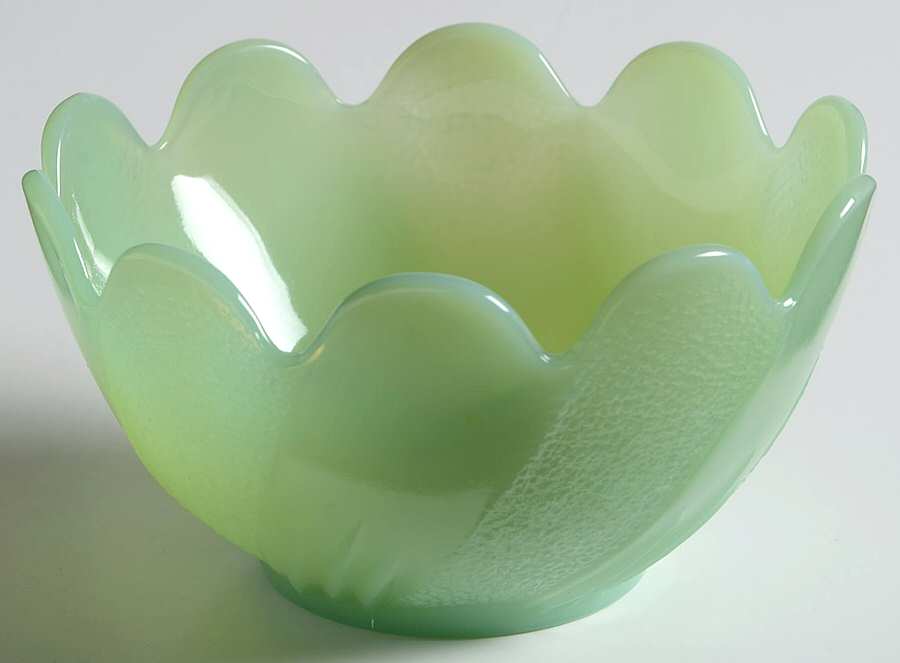 Jade Ite (Restaurant Ware, Older) Blossom Bowl by Anchor Hocking-1