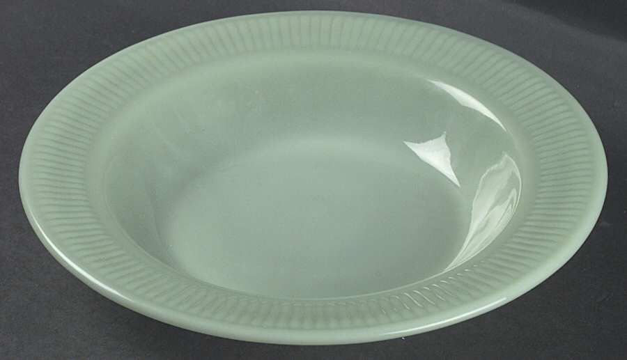 Jane Ray Jade Ite Large Rim Soup Bowl by Anchor Hocking-1