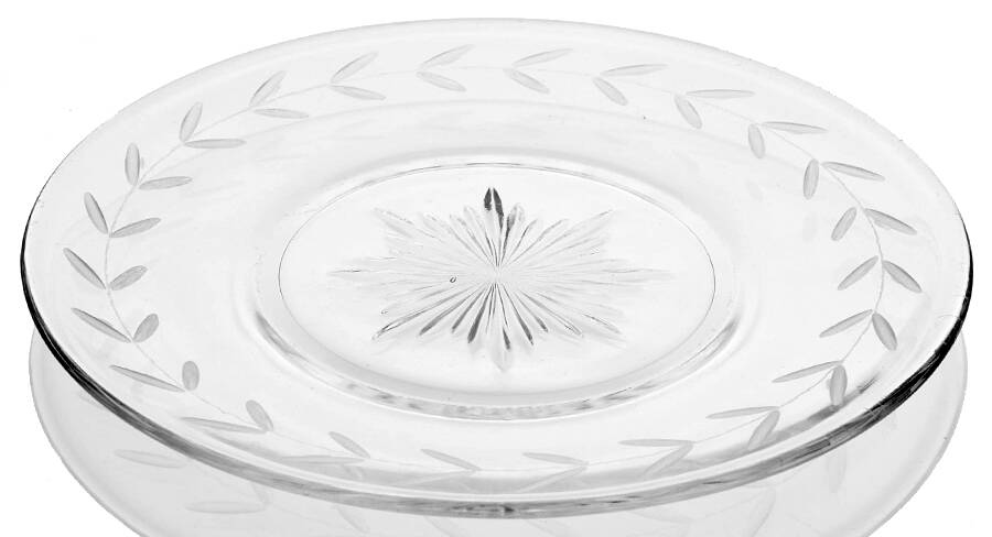 Laurel (Gray Cut) Bread & Butter Plate by Anchor Hocking-1