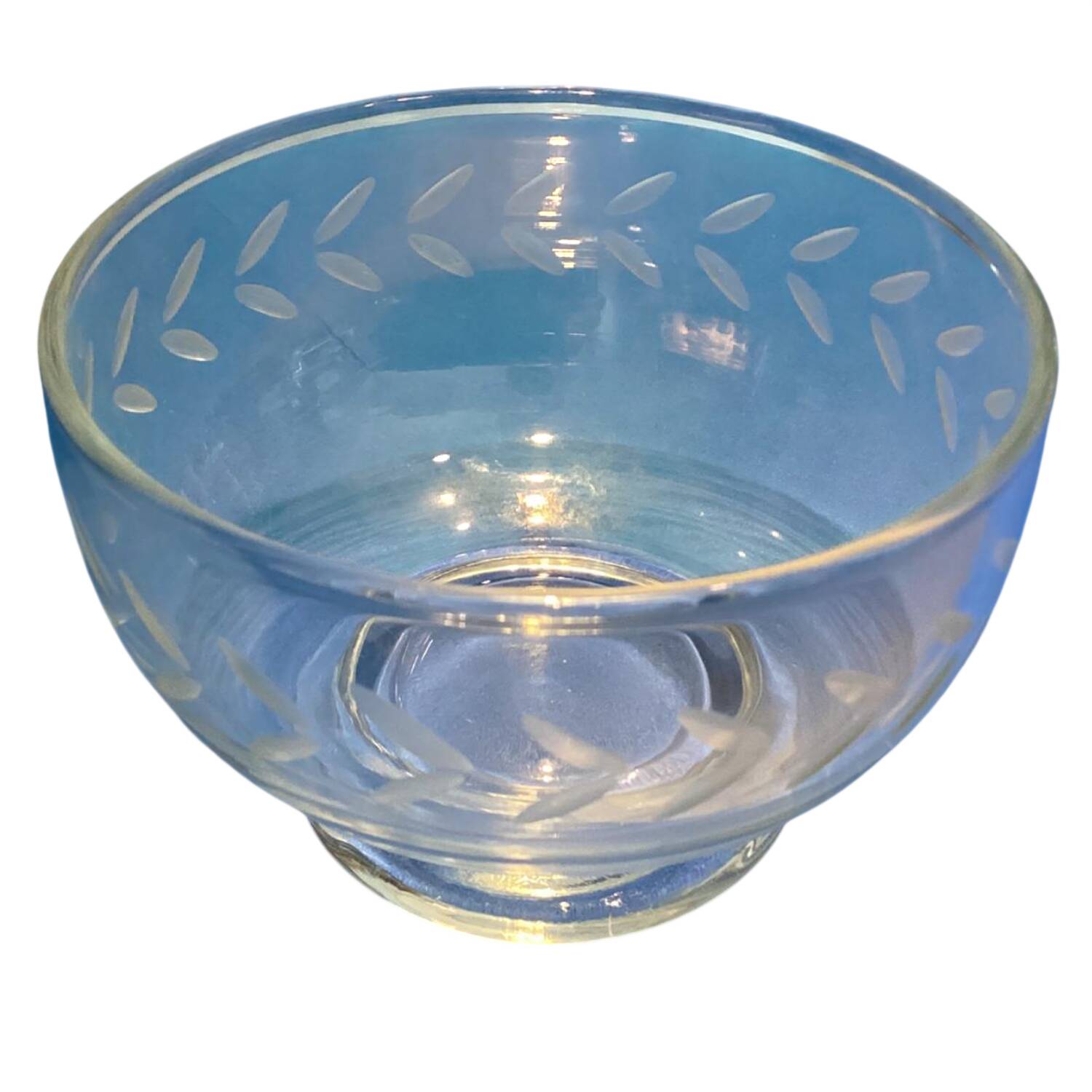 Laurel (Gray Cut) Small Fruit Dessert Bowl by Anchor Hocking-1