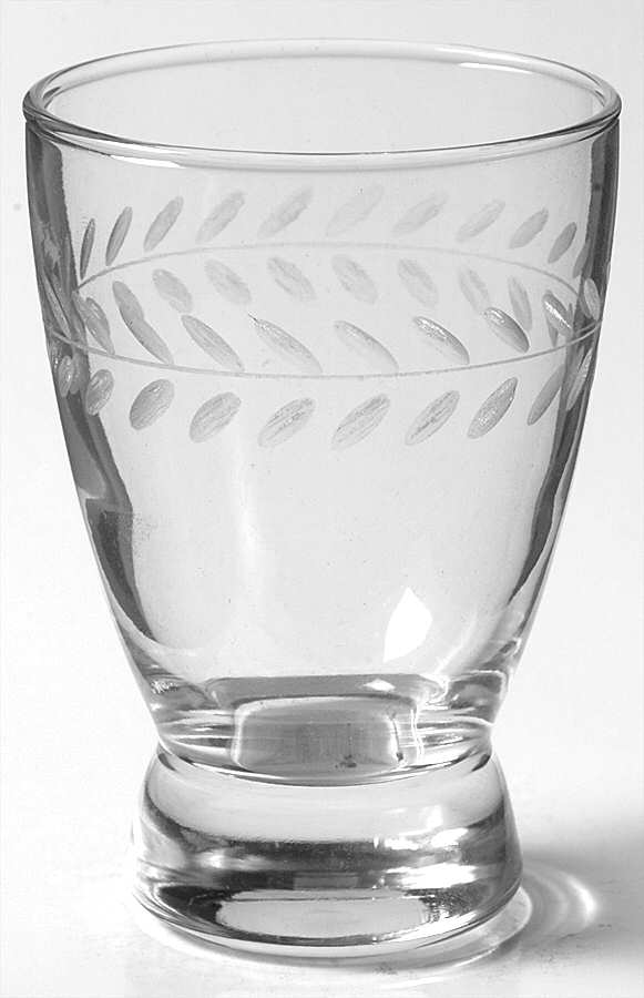Laurel (Gray Cut) 6 Oz Footed Tumbler by Anchor Hocking-1