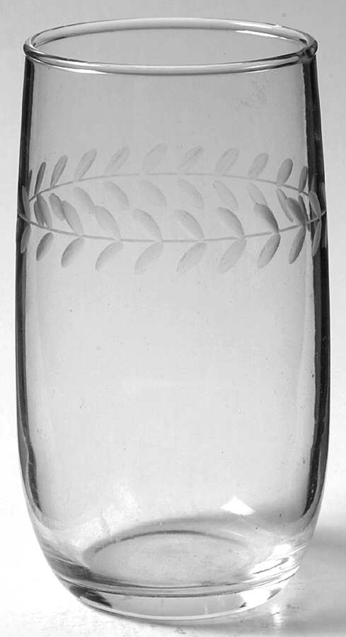 Laurel (Gray Cut) 12 Oz Flat Tumbler by Anchor Hocking-1