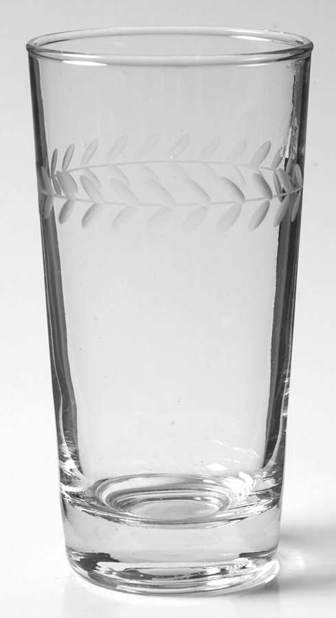 Laurel (Gray Cut) Highball Glass by Anchor Hocking-1