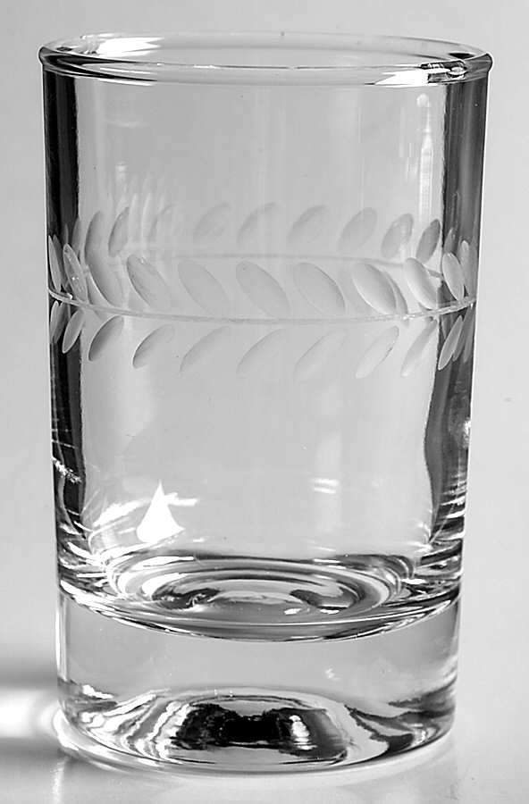 Laurel (Gray Cut) Flat Juice Glass by Anchor Hocking-1