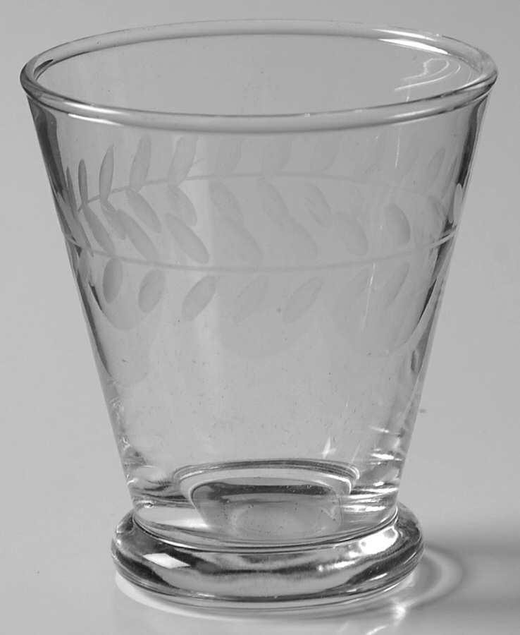 Laurel (Gray Cut) 4 Oz Flat Tumbler by Anchor Hocking-1
