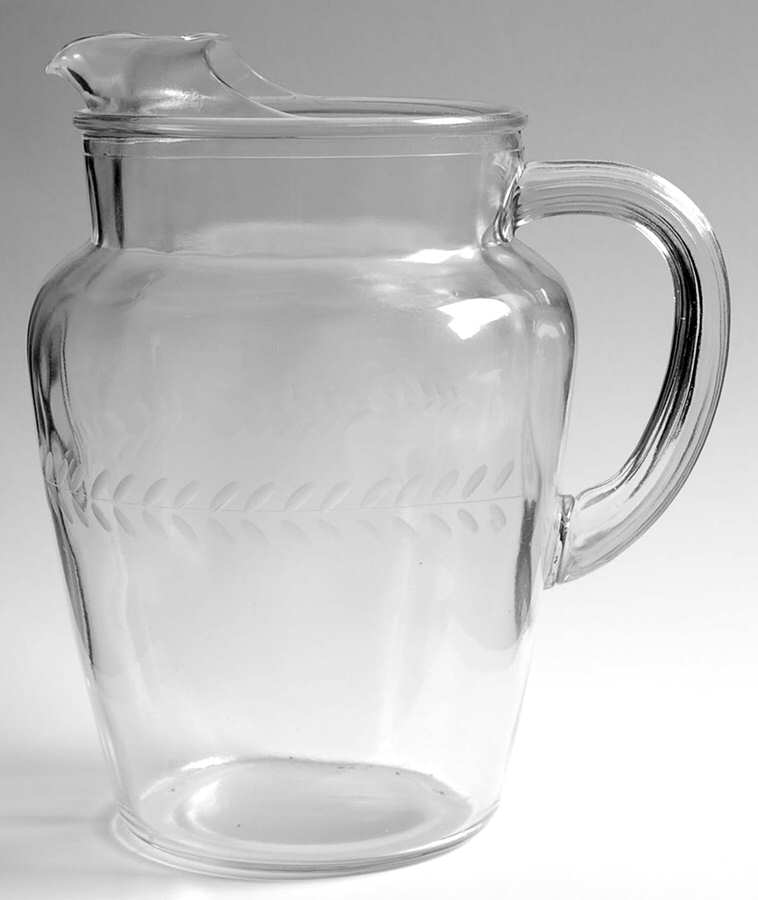 Laurel (Gray Cut) 80 Oz Ice Lip Pitcher by Anchor Hocking-1