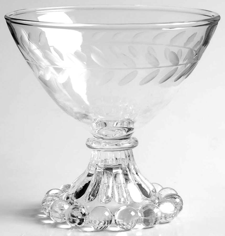 Laurel (Gray Cut) Champagne/Tall Sherbet by Anchor Hocking-1