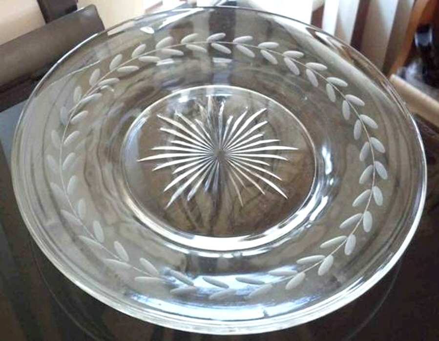 Laurel (Gray Cut) Salad Plate by Anchor Hocking-1