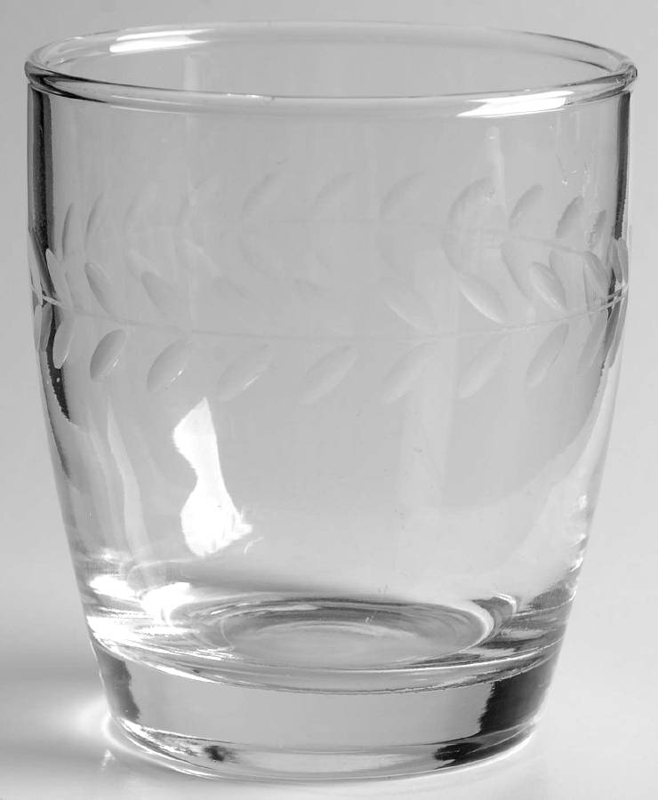 Laurel (Gray Cut) 8 Oz Flat Tumbler by Anchor Hocking-1