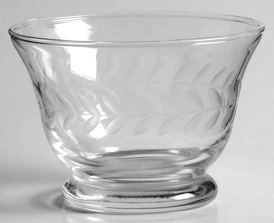 Laurel (Gray Cut) Small Fruit Dessert Bowl by Anchor Hocking-1