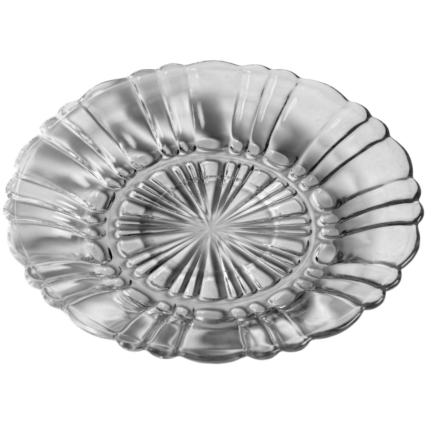 Old Cafe Clear Saucer Only by Anchor Hocking-1
