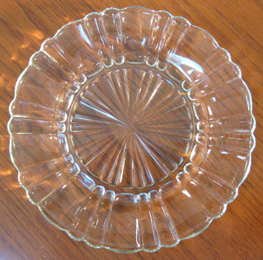 Old Cafe Clear Bread & Butter Plate by Anchor Hocking-1