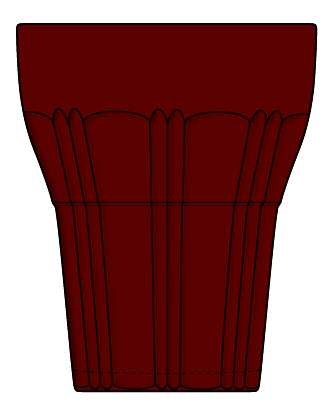 Old Cafe Royal Ruby Flat Tumbler by Anchor Hocking-1