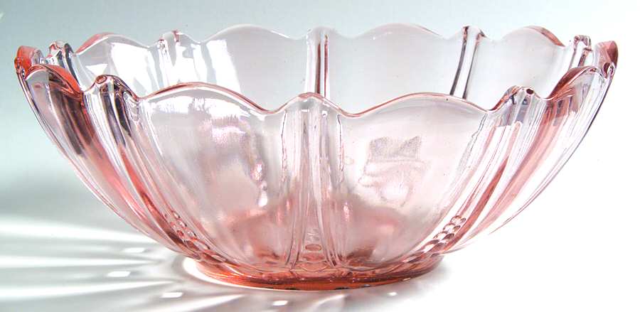 Oyster and Pearl Pink 10" Large Fruit Bowl by Anchor Hocking-1