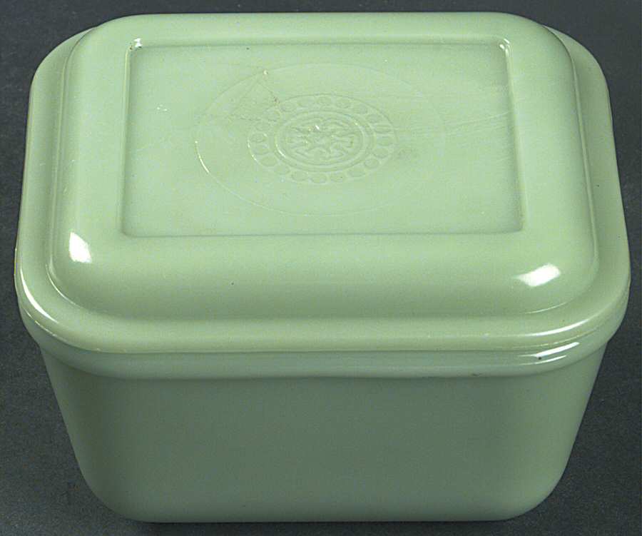Philbe Jade Small Refrigerator Jar & Lid by Anchor Hocking-1