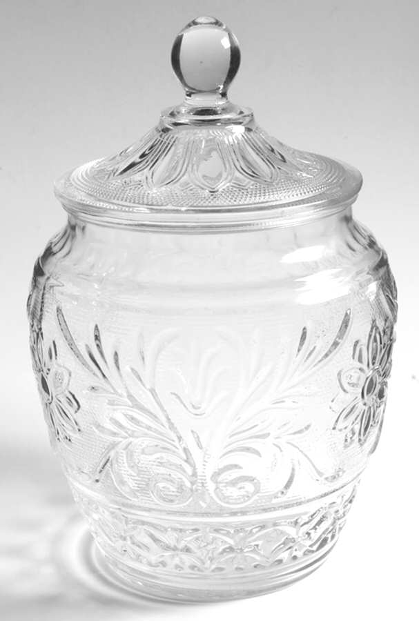 Sandwich Clear Cookie Jar & Lid by Anchor Hocking-1